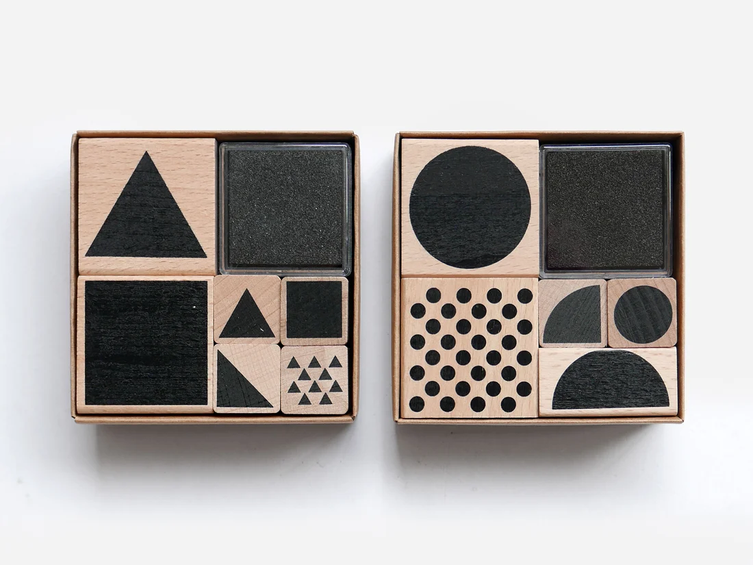 BLOCK SHAPE STAMP SET