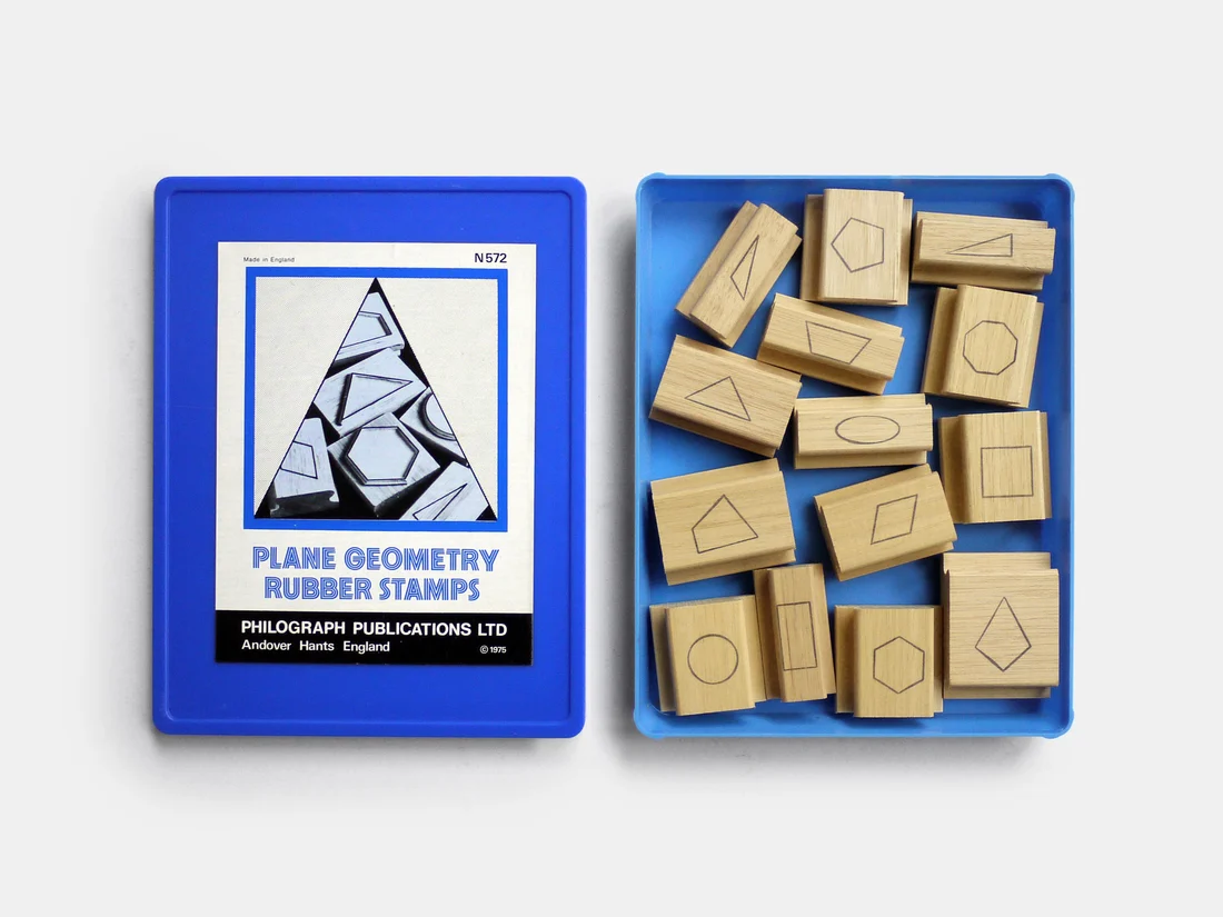 PLANE GEOMETRY RUBBER STAMPS